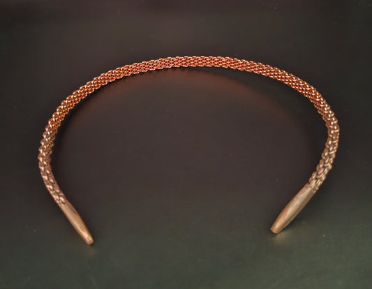 Copper Chainmaille weave neck torc