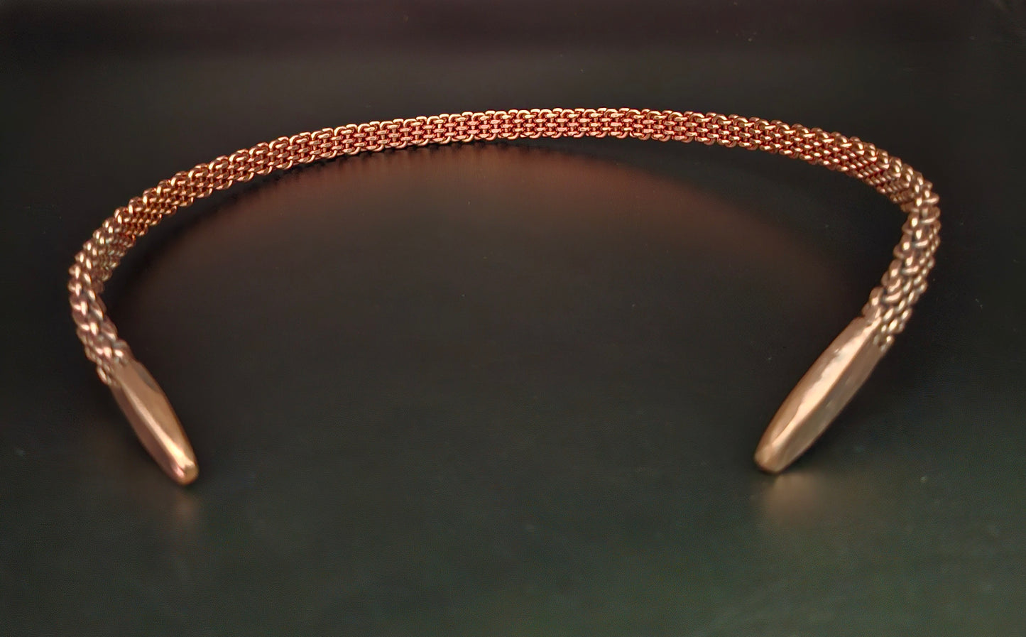 Copper Chainmaille weave neck torc