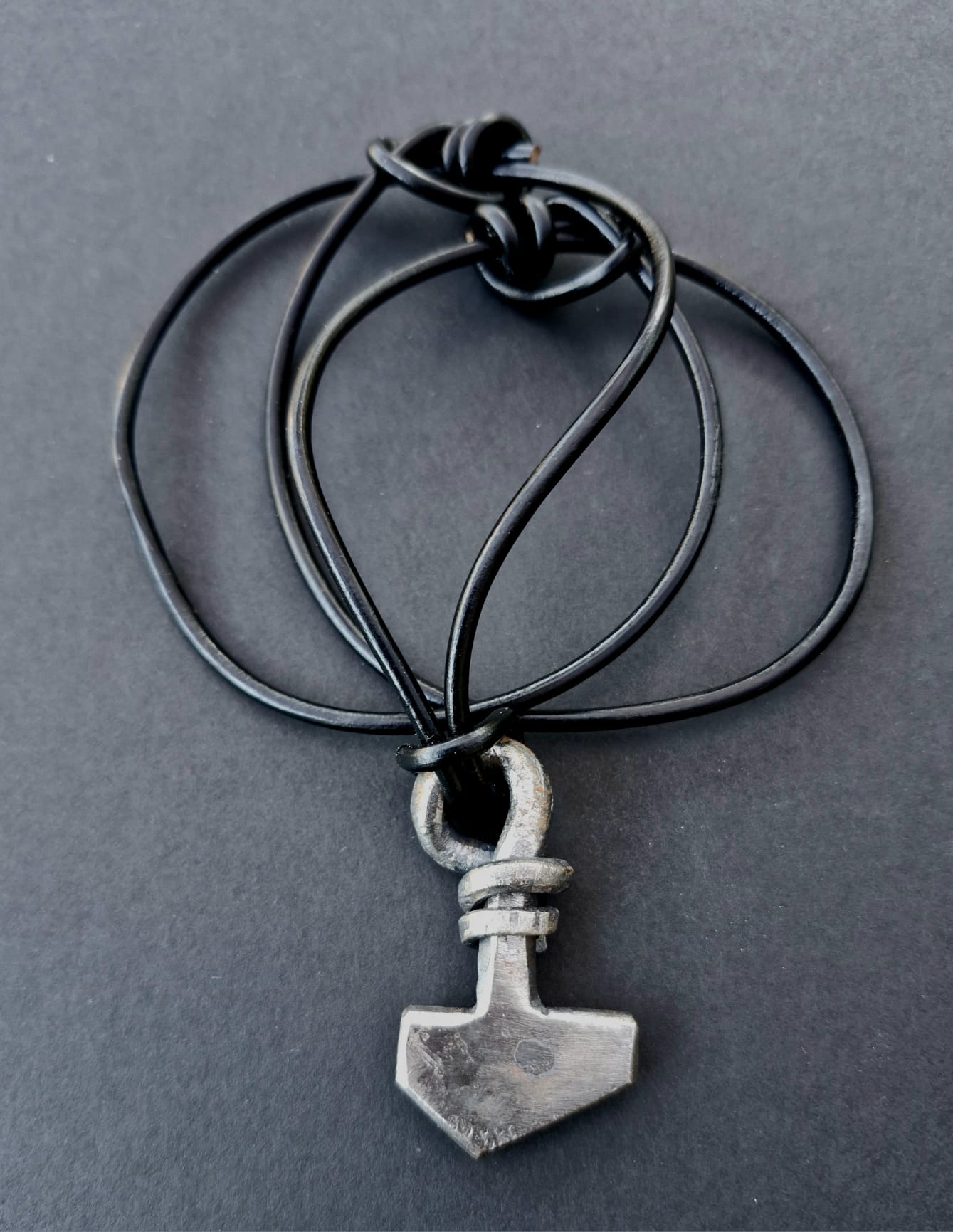 Forged Mjolnir pendant