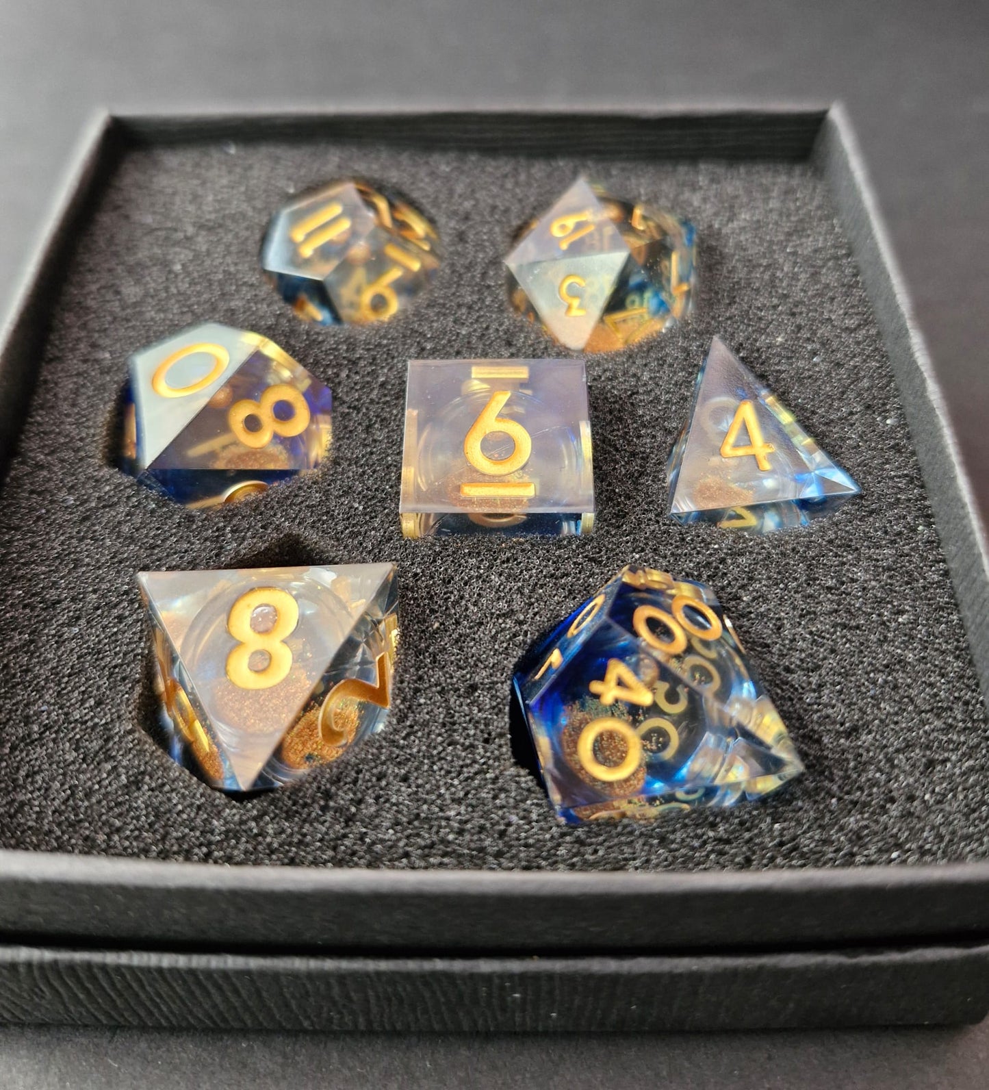 Liquid Core Dice gift boxed set