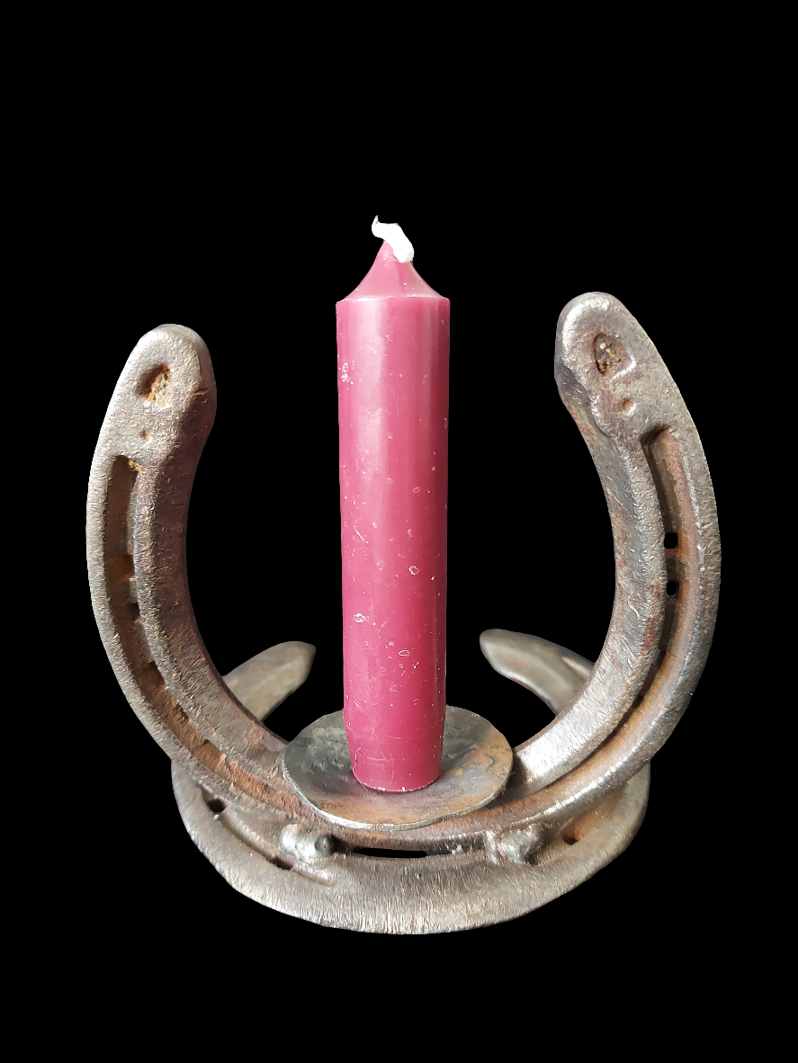 Hood Lamp/ Horseshoe Candle