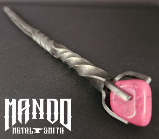 Pink Howlite Wand