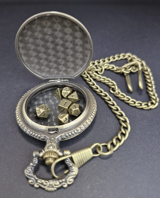 Pocket watch Dice set