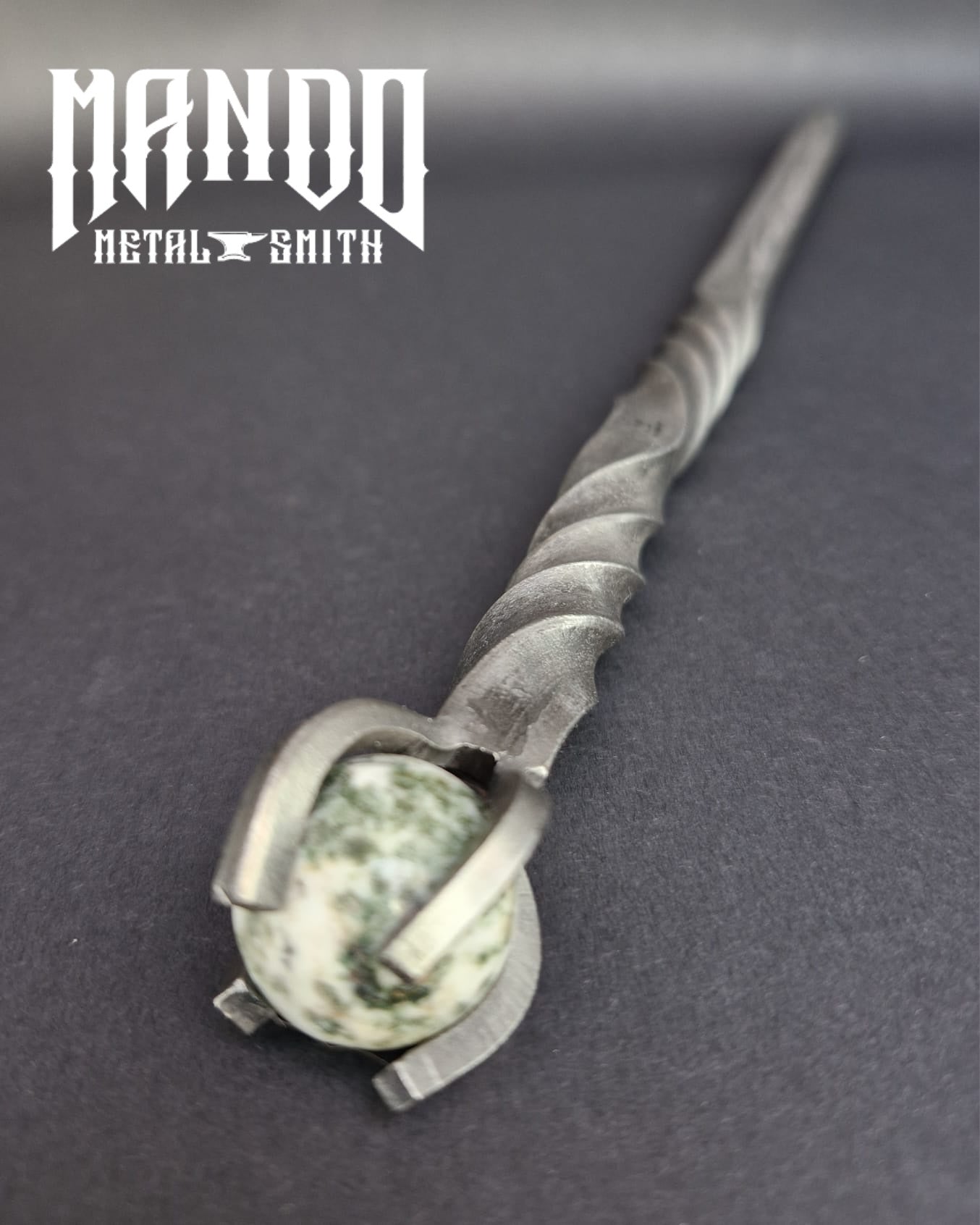 Moss Agate wand