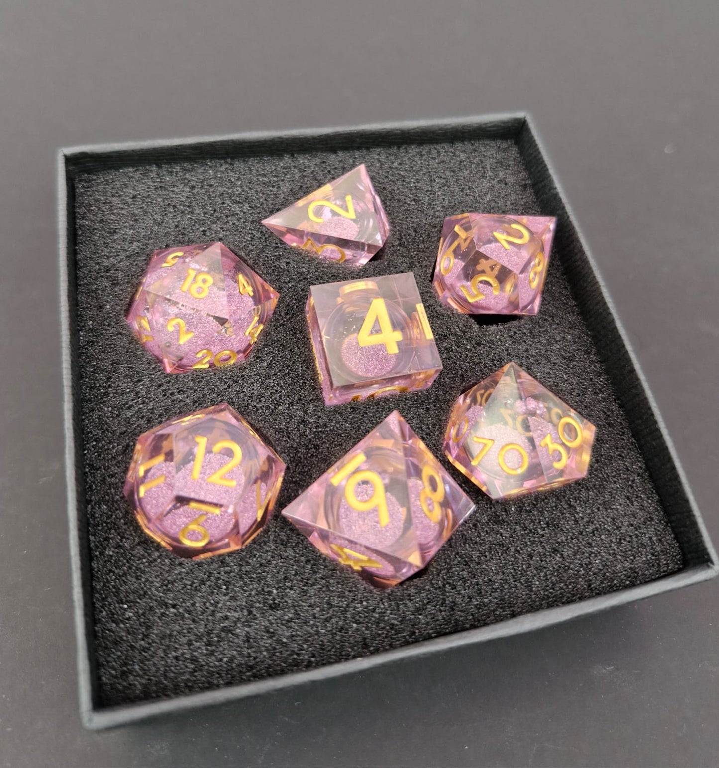 Liquid Core Dice gift boxed set