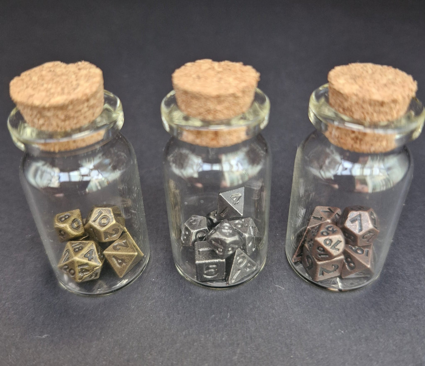 Miniature Dice in a vial