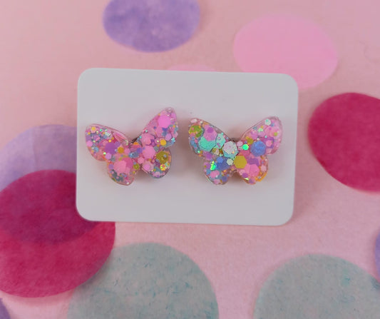 Resin Butterfly studs