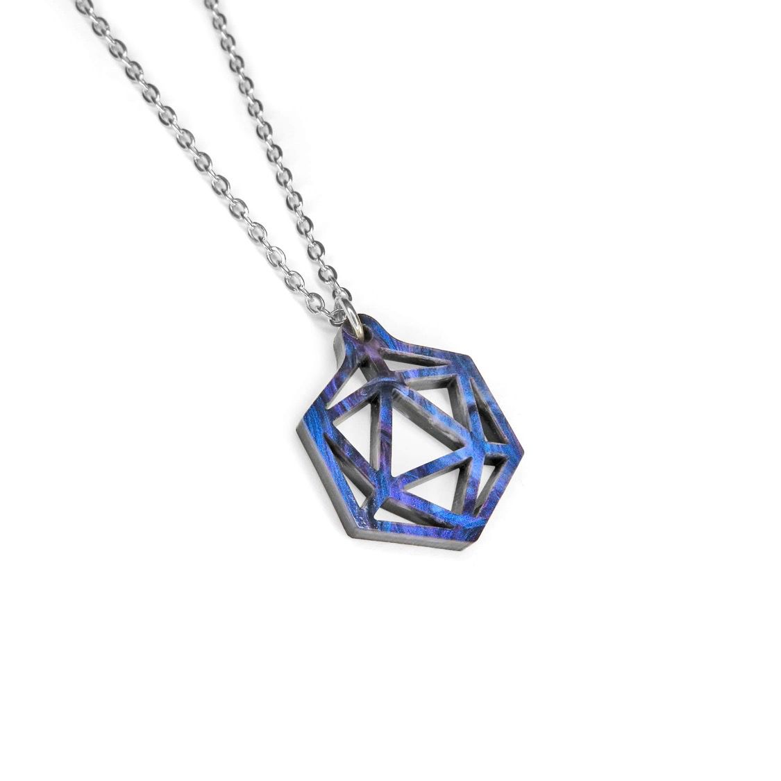 Acrylic D20 Pendant