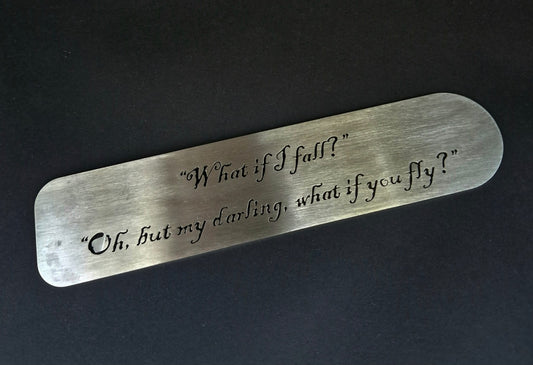 "What if I fall!" bookmark