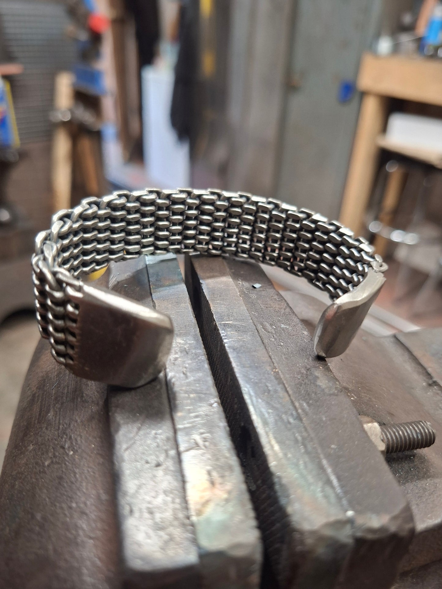 Chunky Chainmaille weave armring