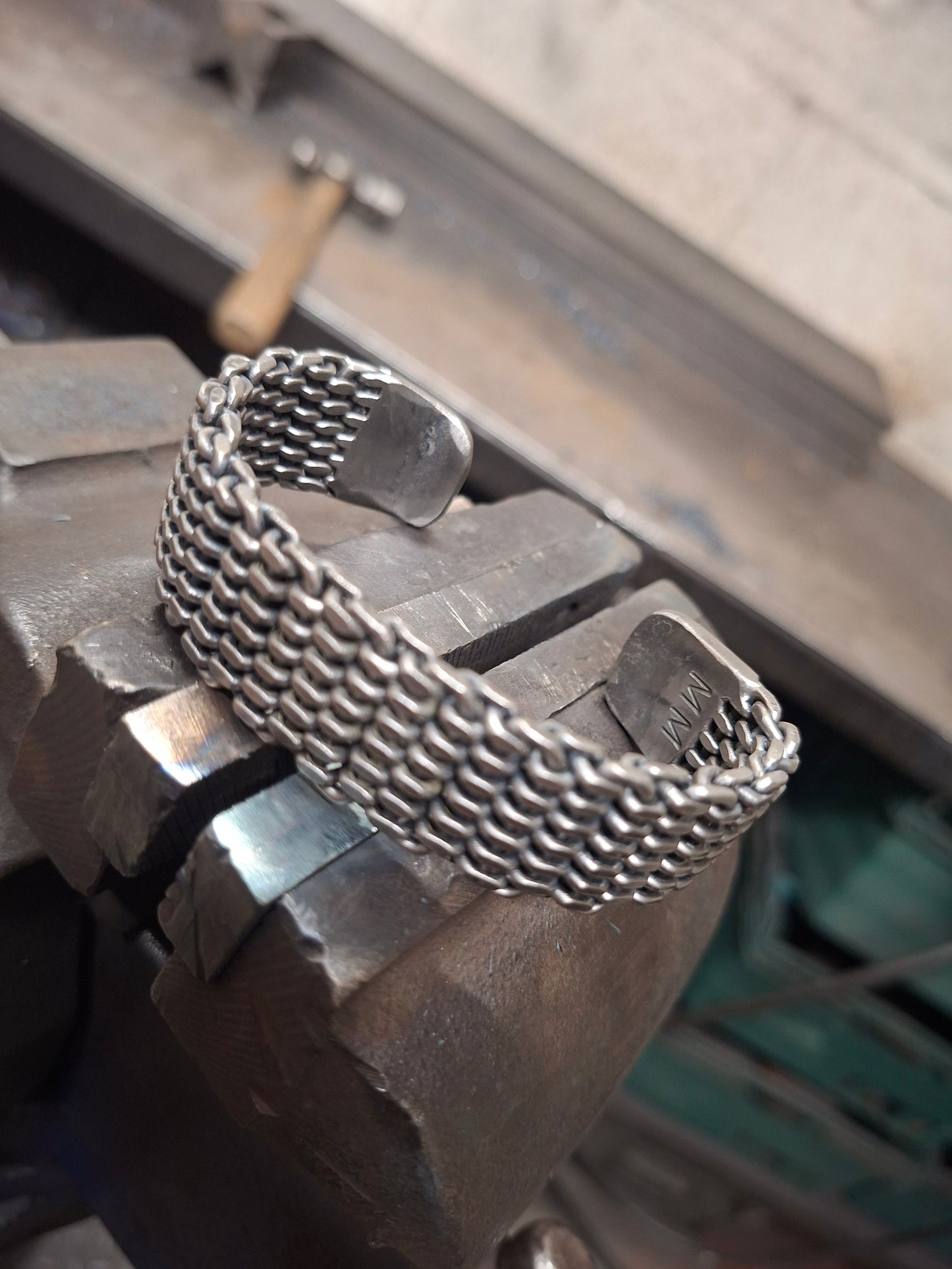 Chunky Chainmaille weave armring