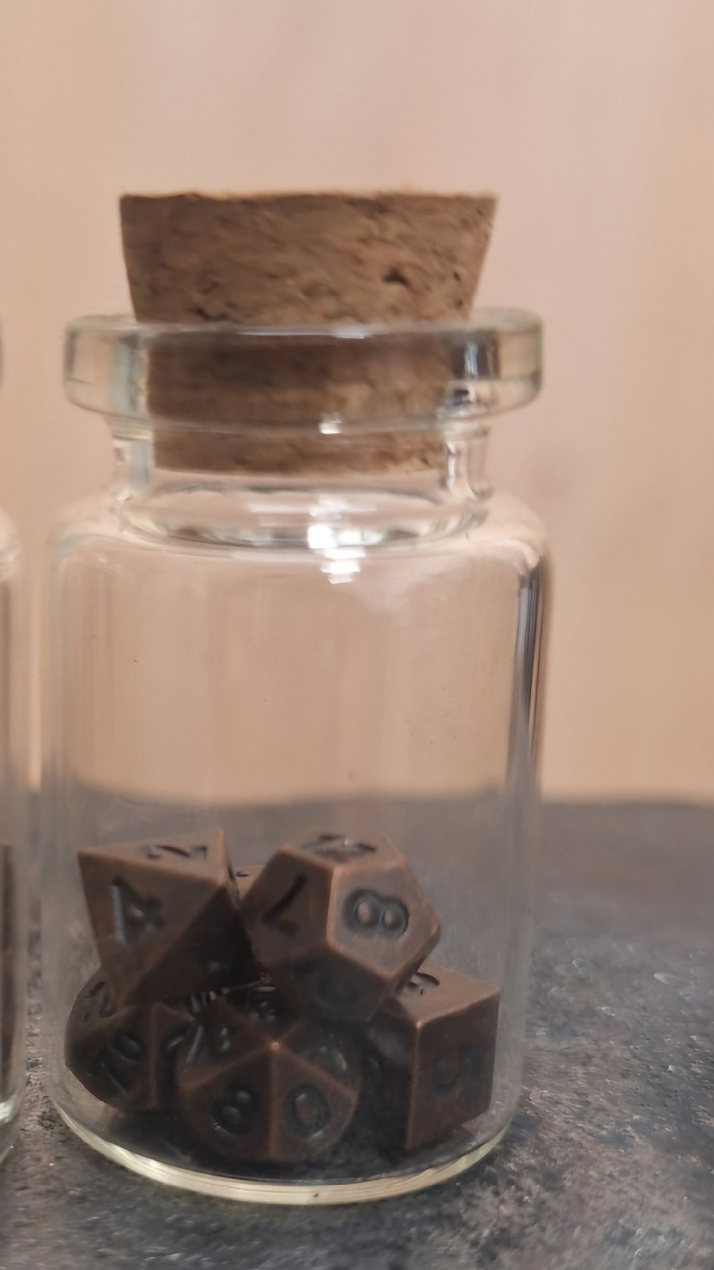 Miniature Dice in a vial