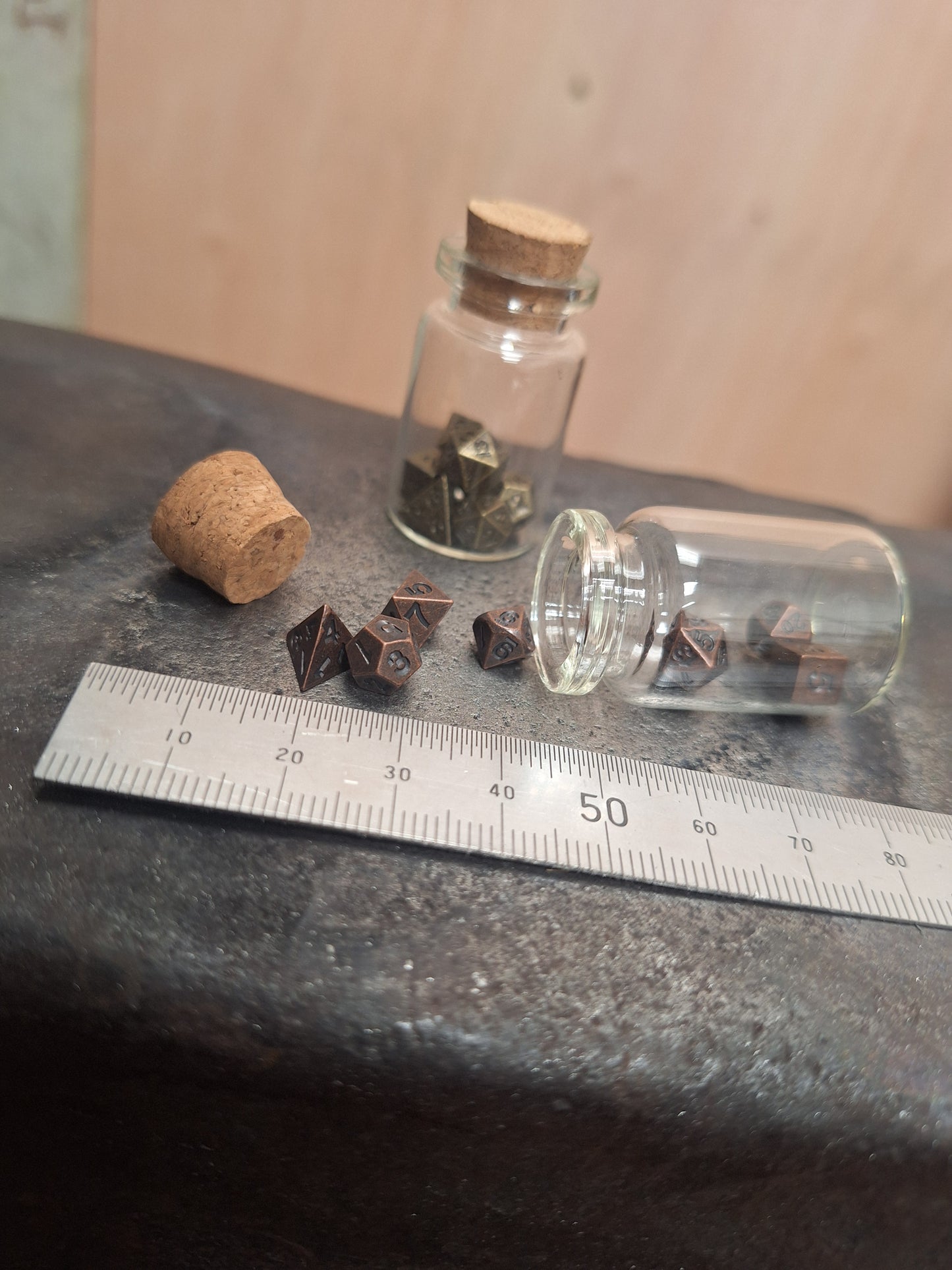 Miniature Dice in a vial