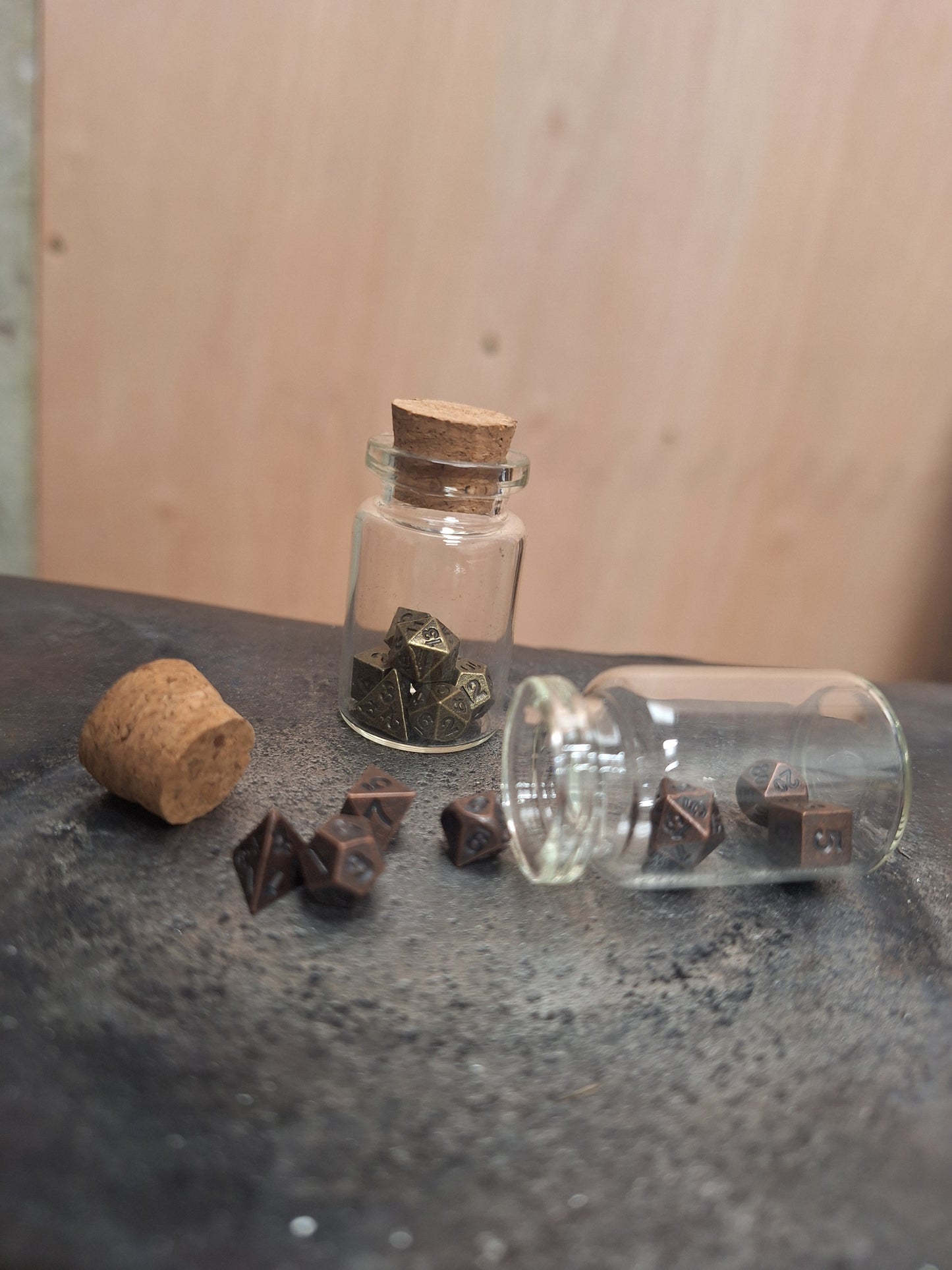 Miniature Dice in a vial