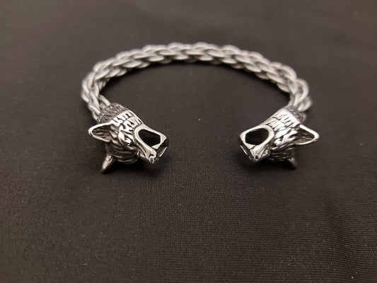 Wolf head armring